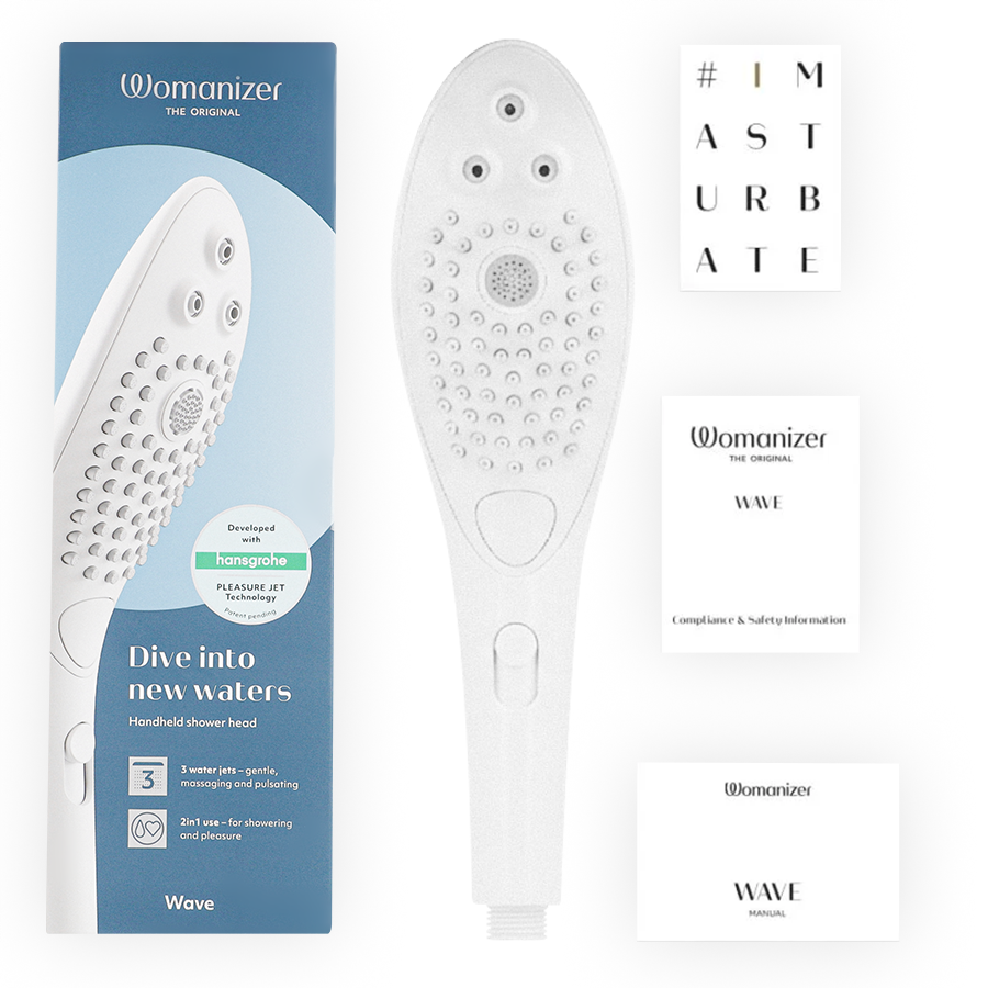 SOFFIONE DOCCIA 2 IN 1 CON STIMOLAZIONE CLITORIDEA, TECNOLOGIA ECOSMARTWATER, DESIGN ERGONOMICO