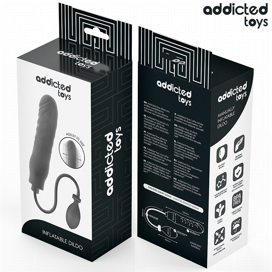 Dildo gonfiabile, misura regolabile in silicone