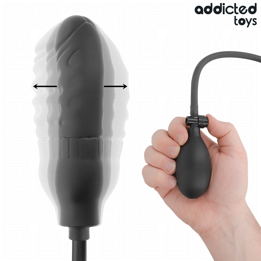 Dildo gonfiabile, misura regolabile in silicone