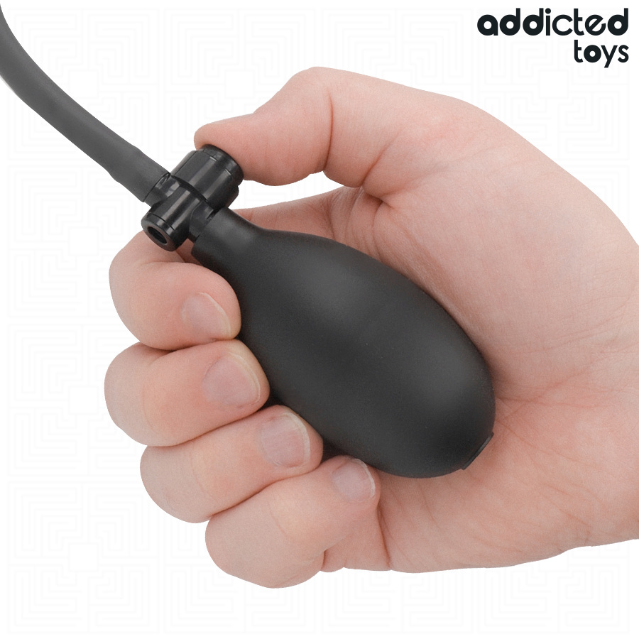 Plug anale gonfiabile in silicone, impermeabile