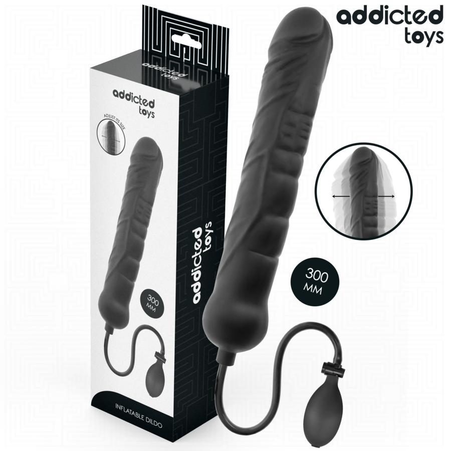 Dildo gonfiabile XL regolabile, silicone