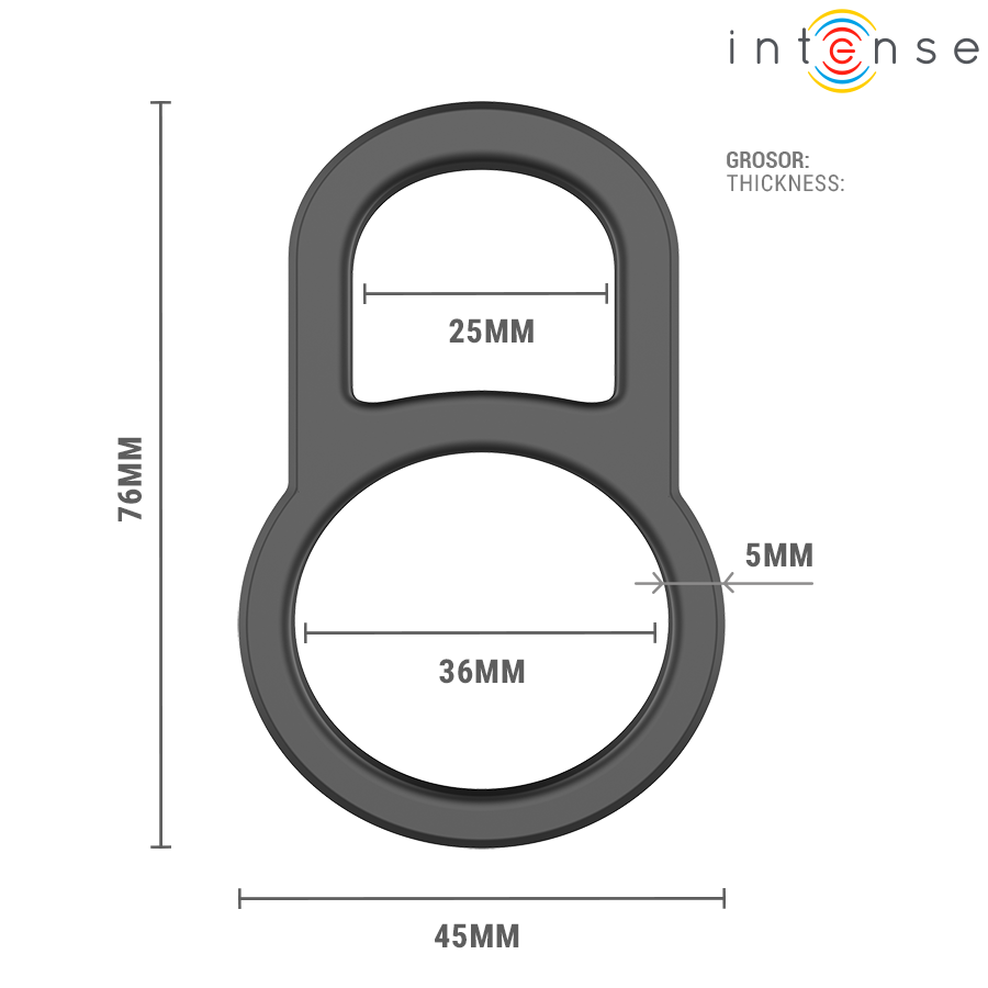 ANELLO PENE DOPPIO REGOLABILE, SUPPORTO STABILE E CONFORTEVOLE, MATERIALE FLESSIBILE ELASTICO