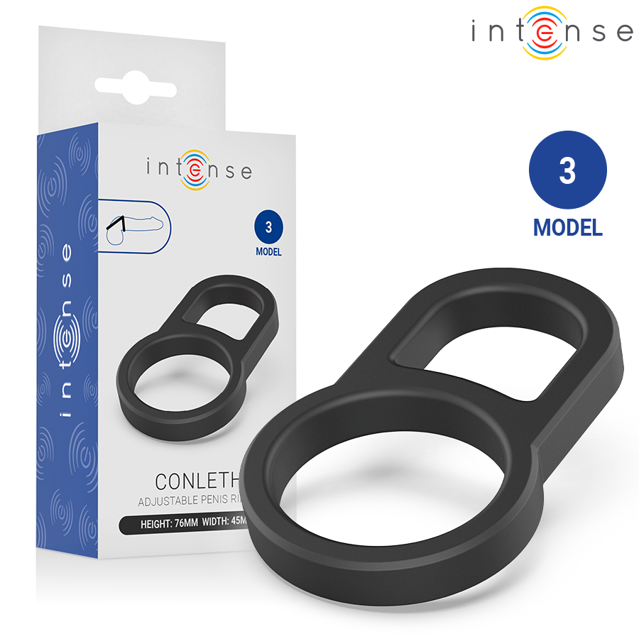 ANELLO PENE DOPPIO REGOLABILE, SUPPORTO STABILE E CONFORTEVOLE, MATERIALE FLESSIBILE ELASTICO
