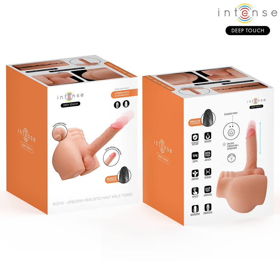 TORSO REALISTICO, VIBRAZIONE POTENTE, SPINTA AUTOMATICA