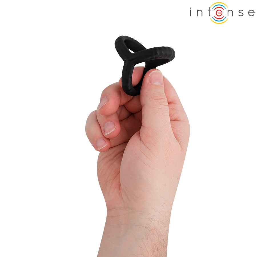 ANELLO PER PENE TRIPLO REGOLABILE, SUPPORTO STABILE E DURATURO, MATERIALE FLESSIBILE SOFT-TOUCH
