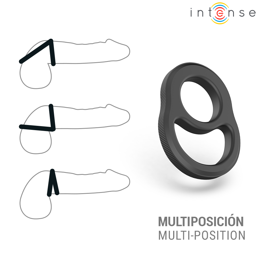ANELLO DOPPIO PENE, ERGONOMICO E FLESSIBILE, COMFORT PROLUNGATO