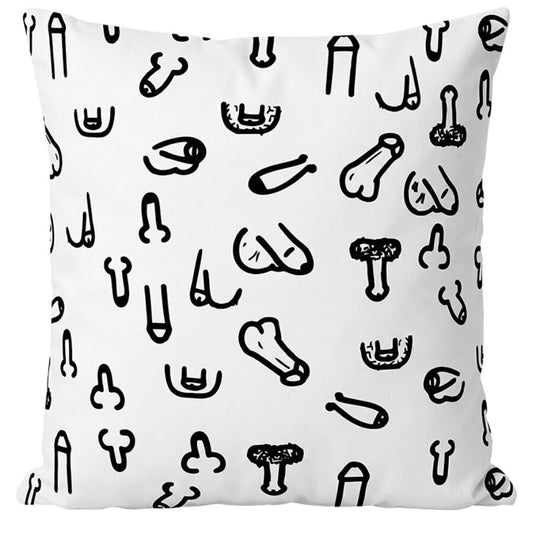 DIABLO PICANTE - CUSCINO PER PENE 30 X 30 BIANCO