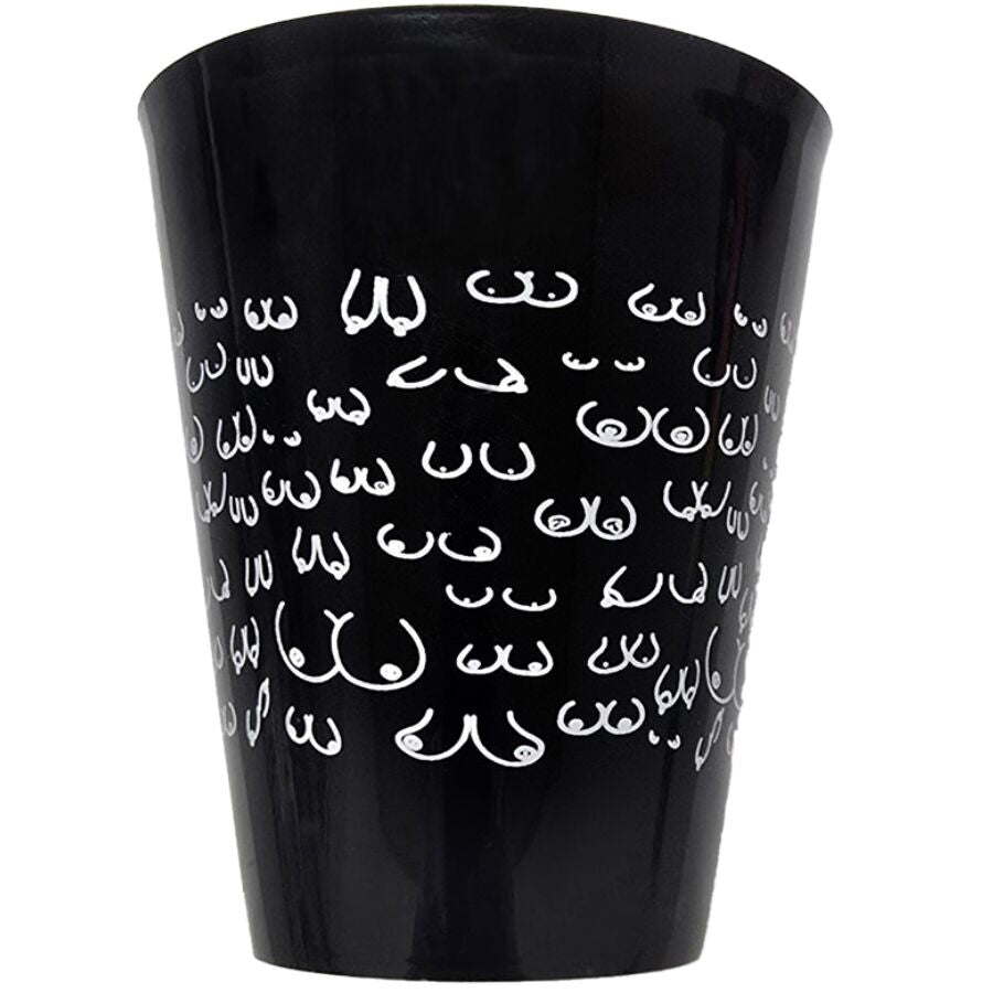 TAZZA NERA 500 ML, DESIGN PROVOCANTE, RIUTILIZZABILE