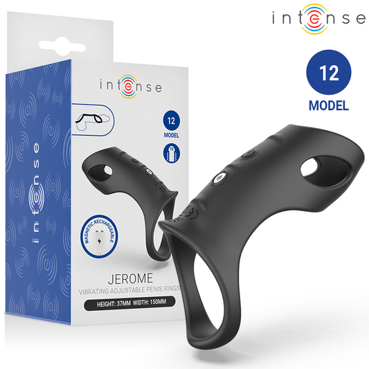 INTENSE - JEROME ANELLO PER PENE VIBRANTE REGOLABILE MODELLO 12