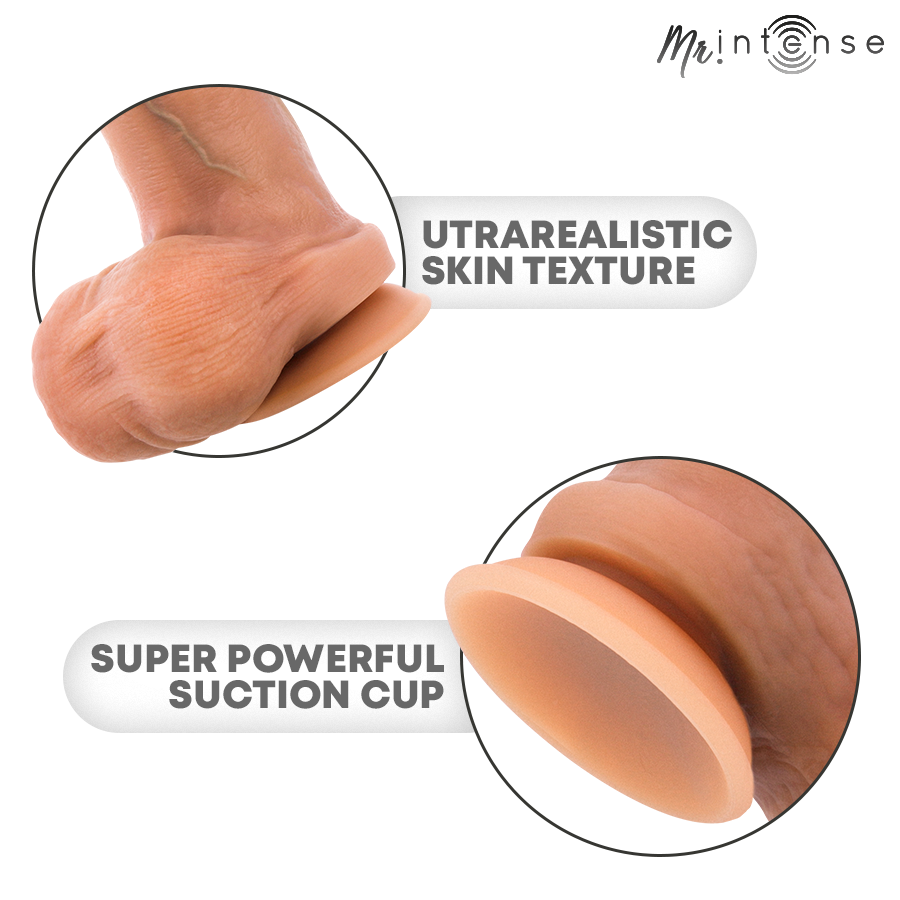 DILDO REALISMO ANATOMICO, SILICONE ULTRA MORBIDO, BASE A VENTOSA