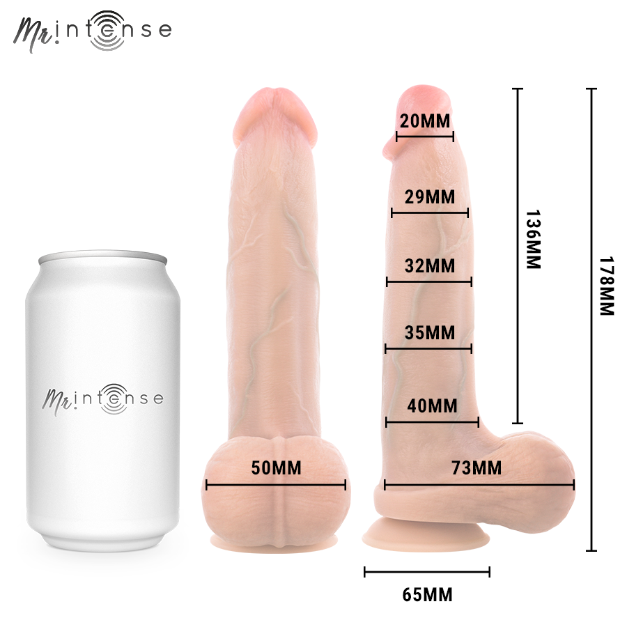 DILDO REALISMO ANATOMICO, SILICONE ULTRA MORBIDO, BASE A VENTOSA
