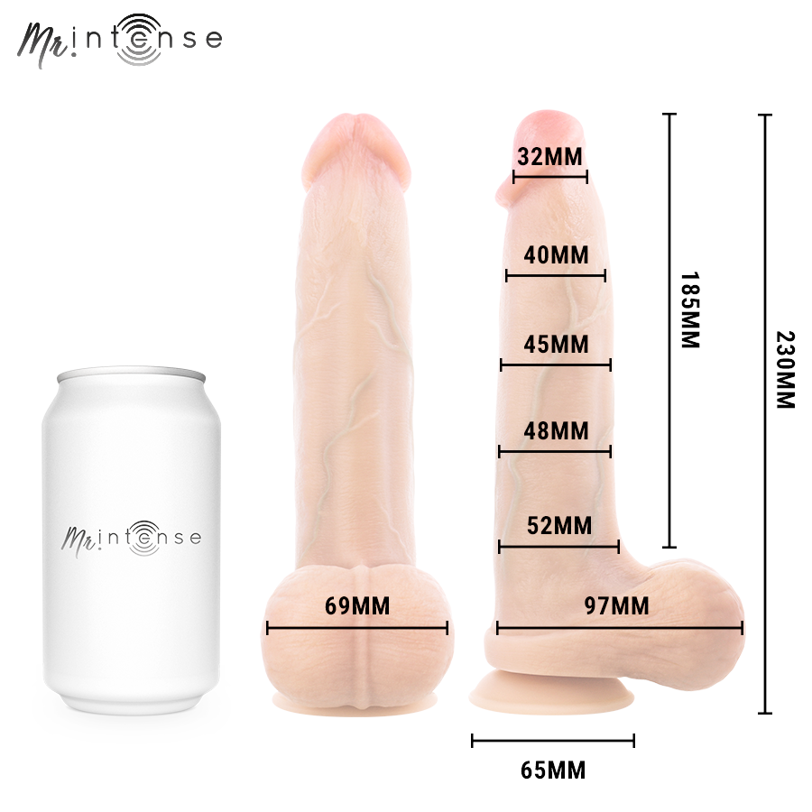 MR INTENSE - BRUCE L DILDO SILICONICA 23 CM -Ø- 5.2 CM