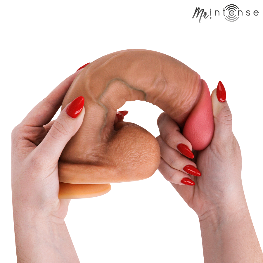 DILDO ULTRA-REALISTICO CON TESTICOLI, SILICONE LIQUIDO MORBIDISSIMO