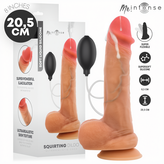 MR INTENSE - DANNY DILDO EIACULANTE IN SILICONE 20,5 CM -Ø- 4 CM