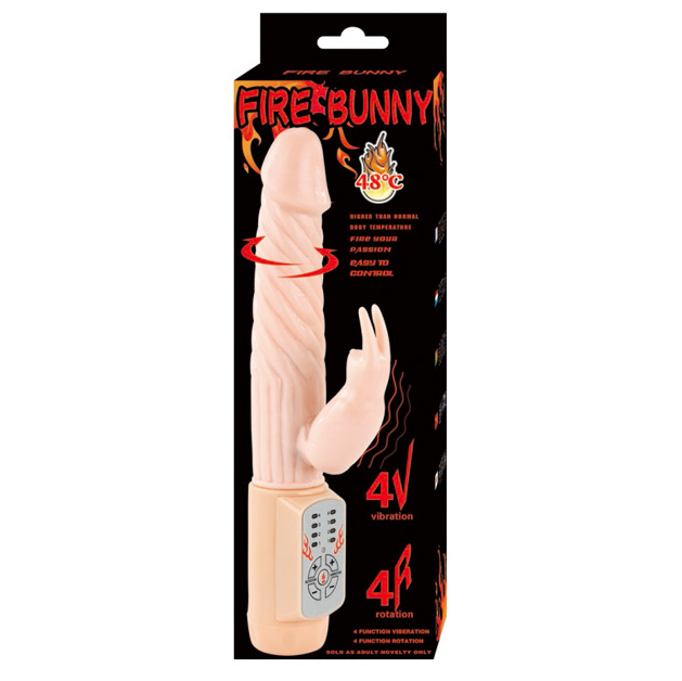 BAILE - FIRE BUNNY VIBRATORE ROTATORE  CON FUNZIONE RISCALDANTE