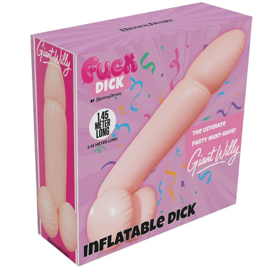 HIDDEN DESIRE - PENE GIGANTE GONFIABILE WILLY 145 CM