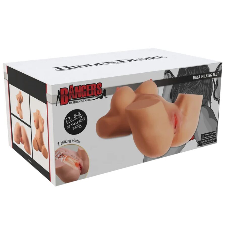 MASTURBATORE FEMMINILE TORSO REALISTICO, FUNZIONE MUNGITURA 7 MODALITÀ, 22 KG