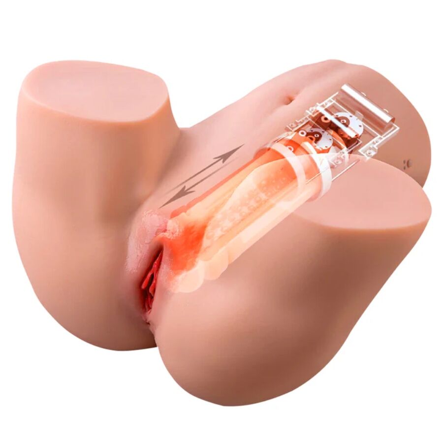 MASTURBATORE FEMMINILE TORSO REALISTICO, FUNZIONE MUNGITURA 7 MODALITÀ, 22 KG