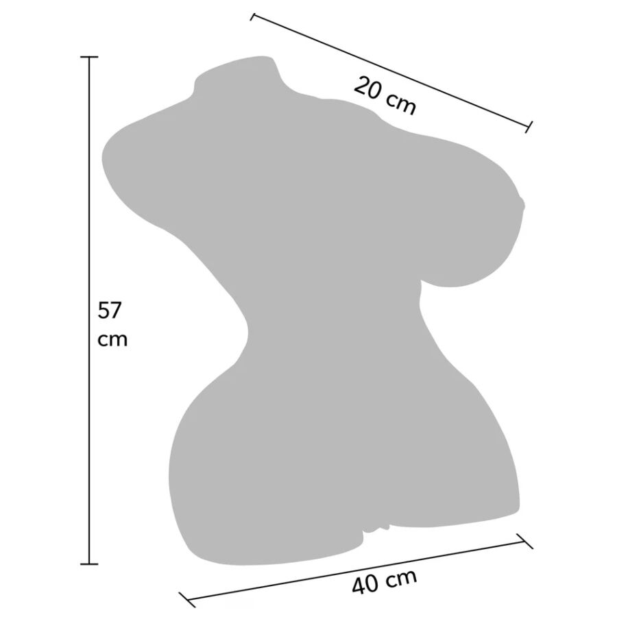 MASTURBATORE FEMMINILE TORSO REALISTICO, FUNZIONE MUNGITURA 7 MODALITÀ, 22 KG
