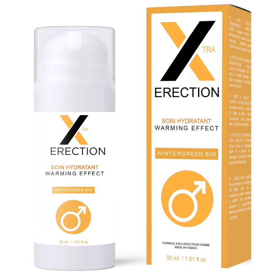 CREMA EREZIONE AD EFFETTO CALORE, FORMULA STIMOLANTE, ASSORBIMENTO RAPIDO
