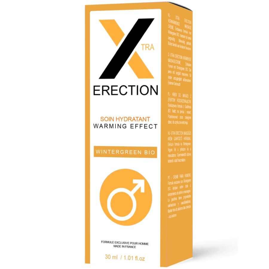 CREMA EREZIONE AD EFFETTO CALORE, FORMULA STIMOLANTE, ASSORBIMENTO RAPIDO