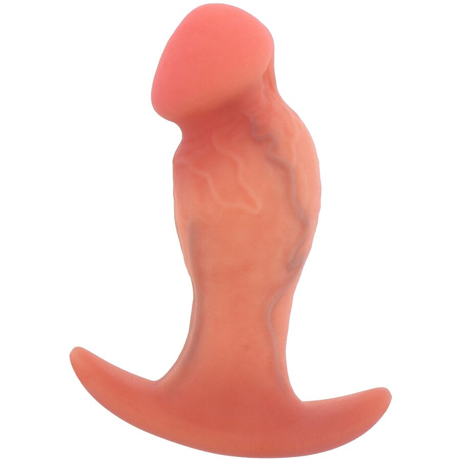DILATATORE ANALE REALISTICO, SILICONE LIQUIDO PREMIUM, BASE DI SICUREZZA