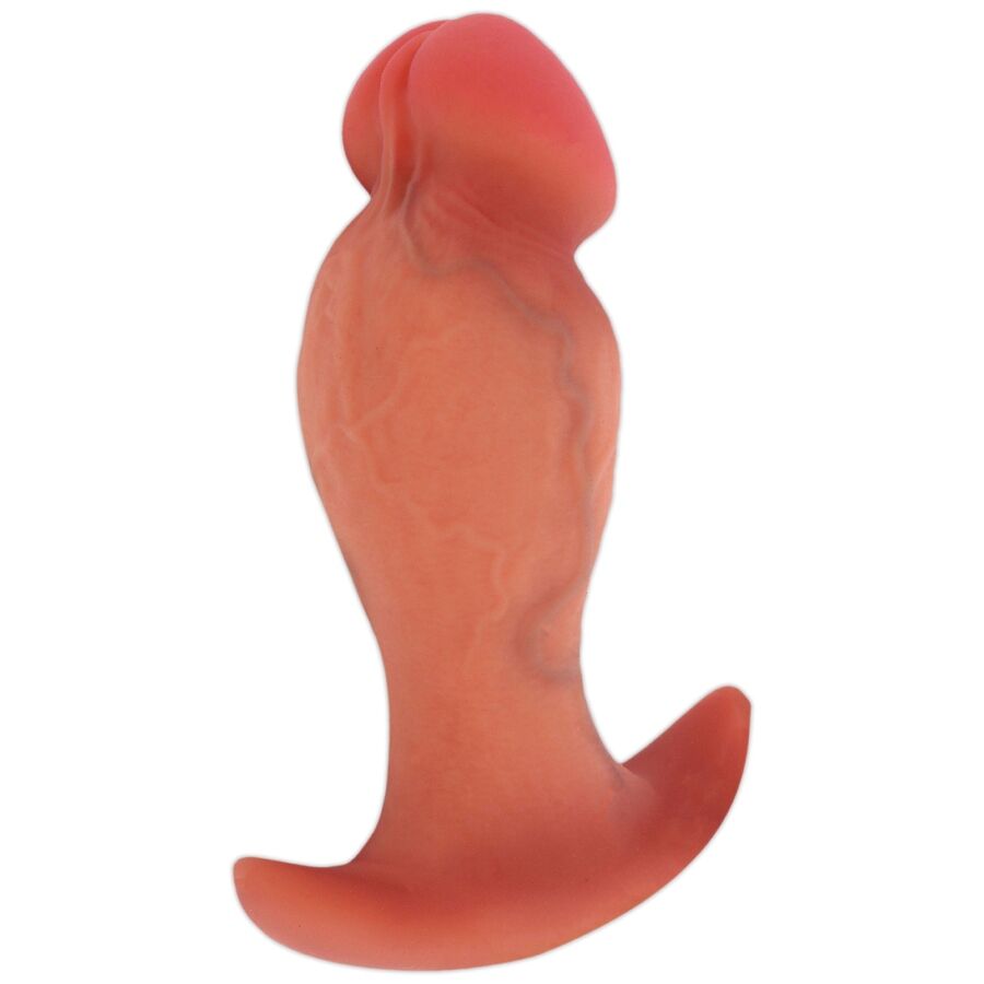 DILATATORE ANALE REALISTICO, SILICONE LIQUIDO PREMIUM, BASE DI SICUREZZA