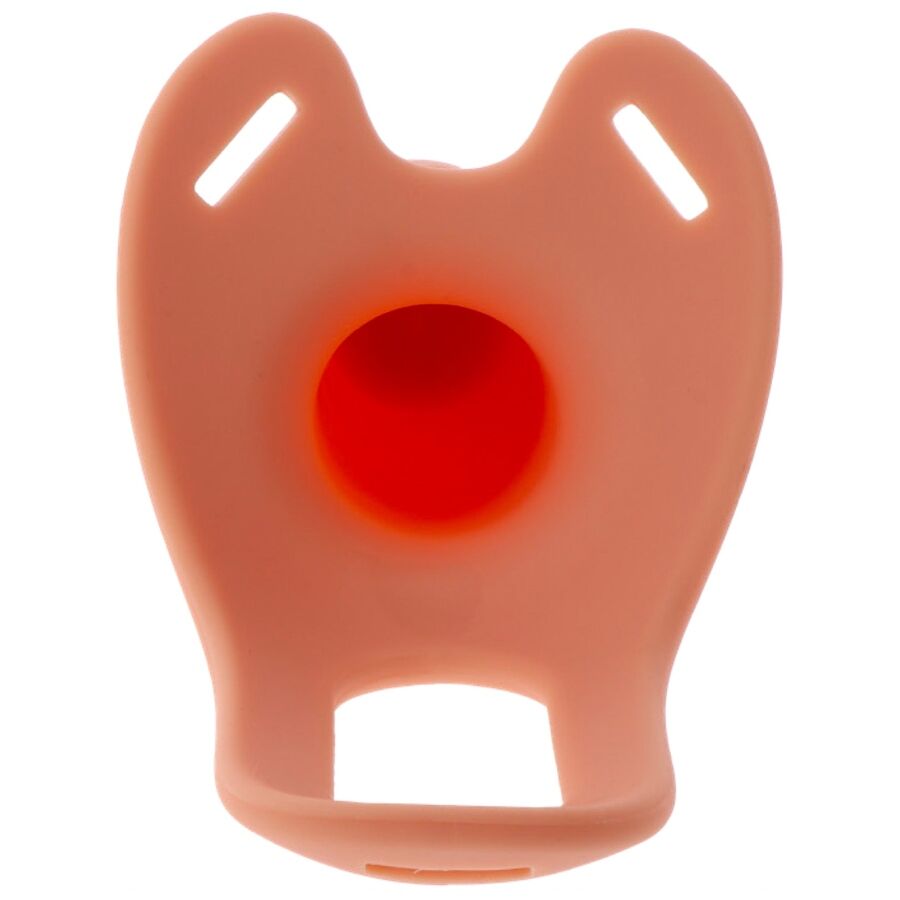 GUAINA VIBRANTE 16 CM CON STRAP-ON, 10 MODALITÀ, TELECOMANDO WIRELESS, SILICONE MEDICO