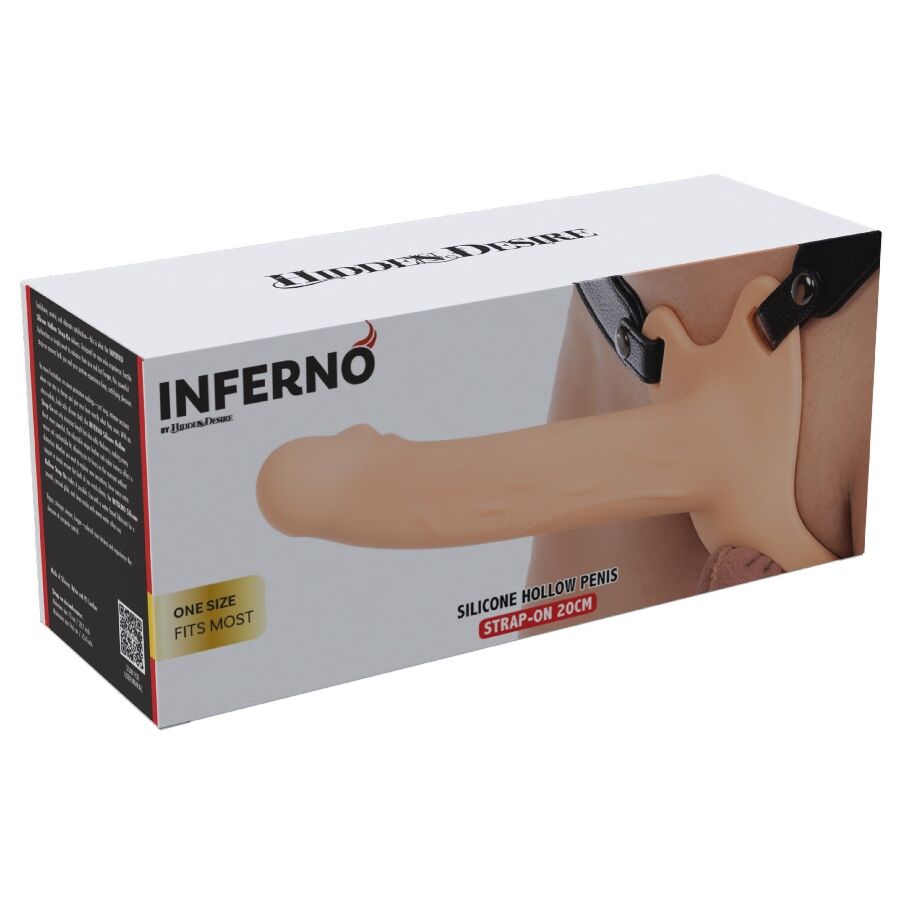 HIDDEN DESIRE - INFERNO GUAINA PER PENE STRAP-ON 20 CM