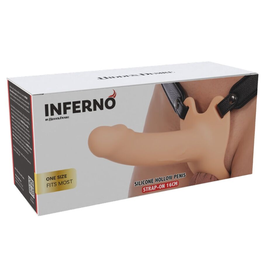 GUAINA PER PENE CON STRAP-ON 16 CM, SILICONE MEDICO, IMBRACATURA REGOLABILE