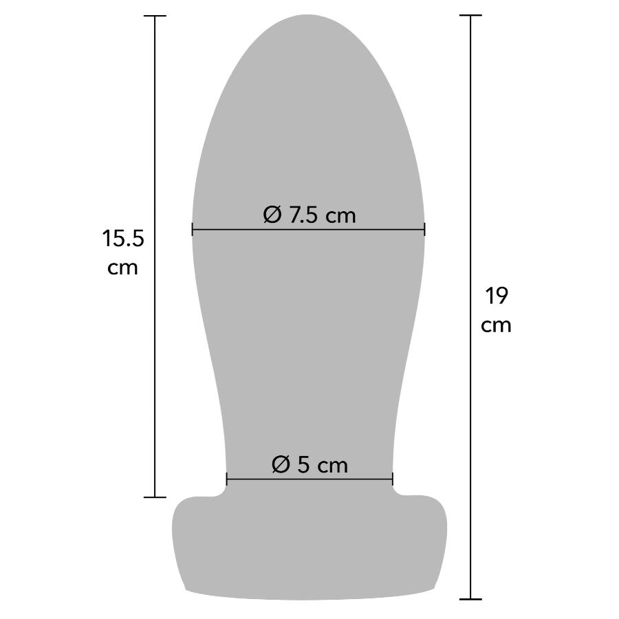 HIDDEN DESIRE - EXTREME HEAVY STRETCHER PLUG ANALE XL