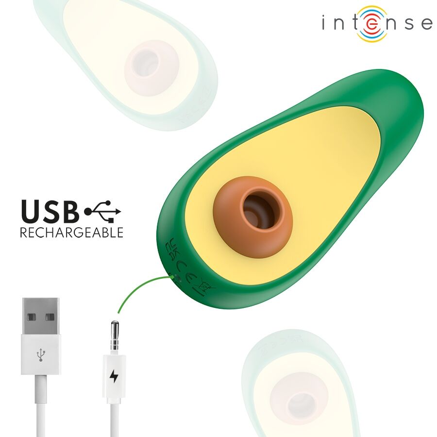 INTENSE - WAKI STIMOLATORE CLITORIDEO AD ASPIRAZIONE AVOCADO