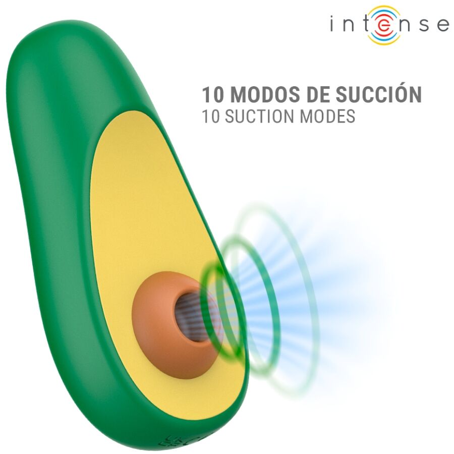 INTENSE - WAKI STIMOLATORE CLITORIDEO AD ASPIRAZIONE AVOCADO