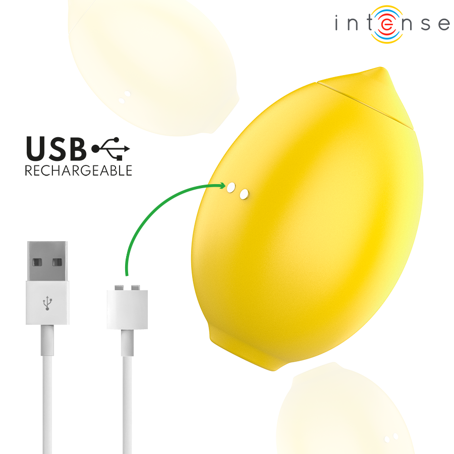 STIMOLATORE CLITORIDE A SUZIONE, DESIGN A LIMONE, TECNOLOGIA ARIA INNOVATIVA