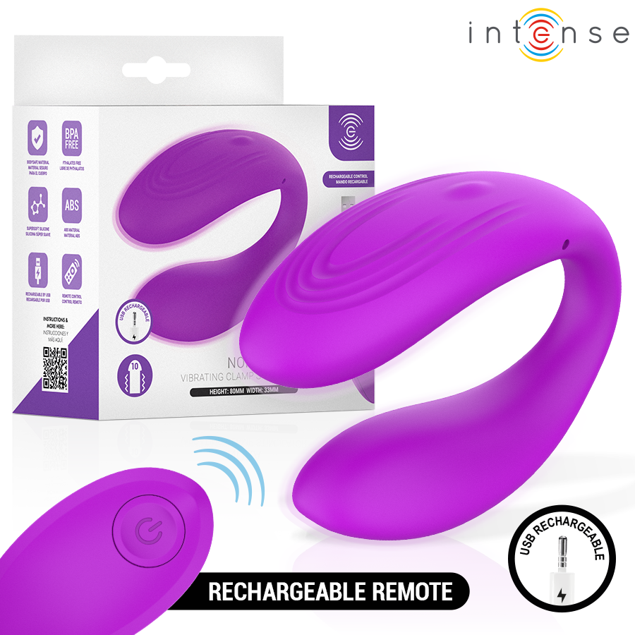 STIMOLATORE VIBRANTE A MORSETTO, DOPPIA STIMOLAZIONE, 10 PROGRAMMI WIRELESS