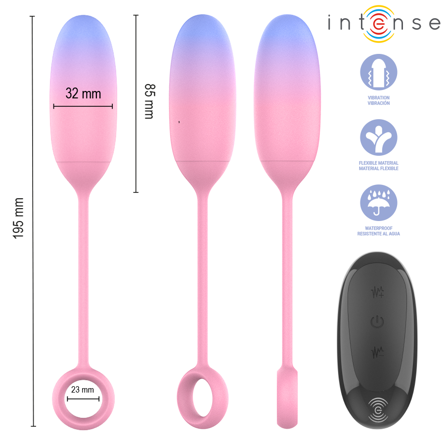 OVETTO CON STIMOLAZIONE PUNTO G, 10 PROGRAMMI VIBRATORI, SILICONE PREMIUM