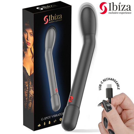 IBIZA - VIBRATORE PER IL PUNTO G NERO CON VIBRAZIONE