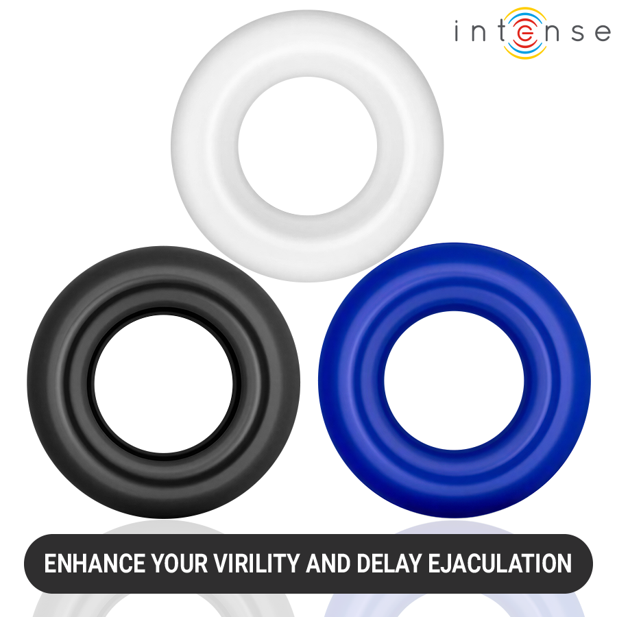 ANELLI PENE ERGONOMICI, SILICONE MEDICALE, IMPERMEABILI