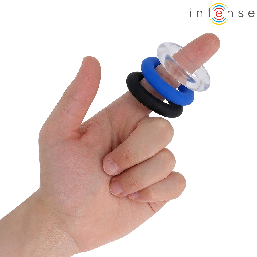 ANELLI PENE ERGONOMICI, SILICONE MEDICALE, IMPERMEABILI