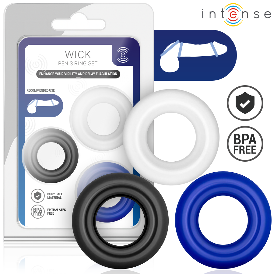 ANELLI PENE ERGONOMICI, SILICONE MEDICALE, IMPERMEABILI