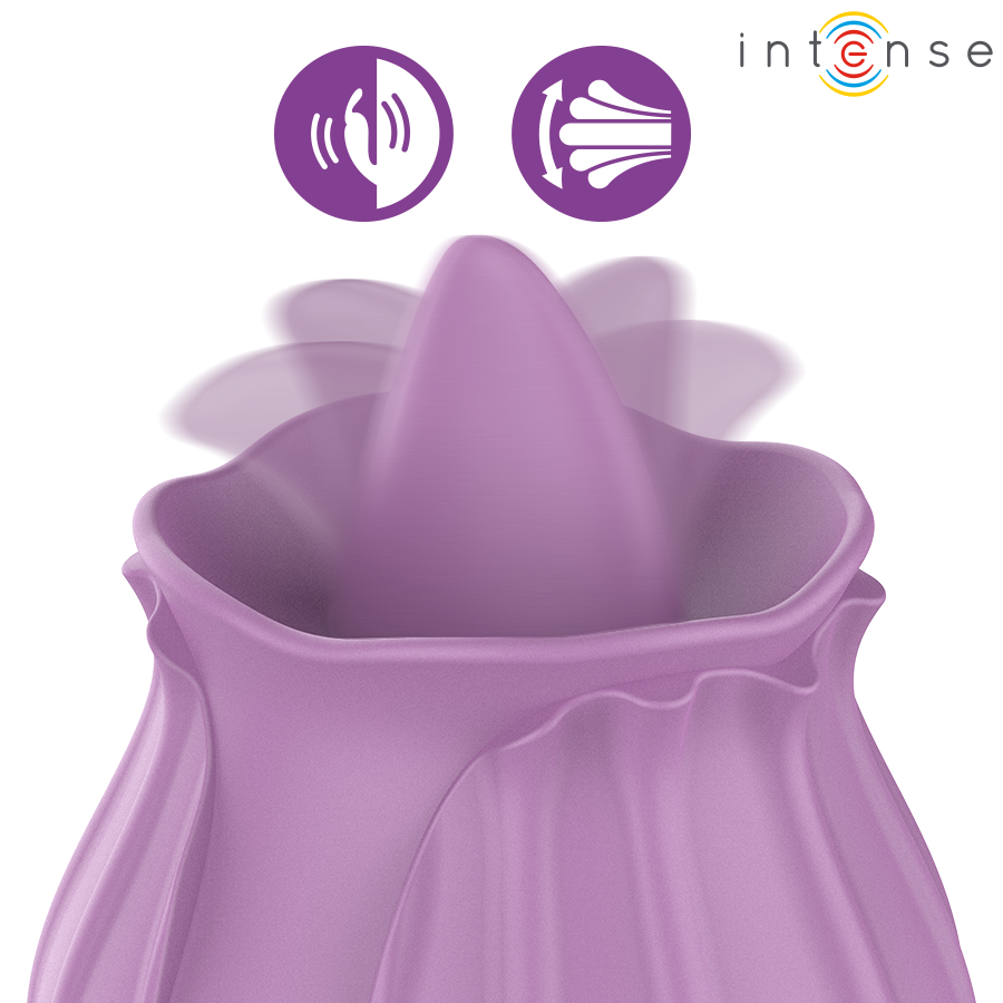 STIMOLATORE CLITORIDEO CON 10 VIBRAZIONI, SILICONE PREMIUM, IMPERMEABILE