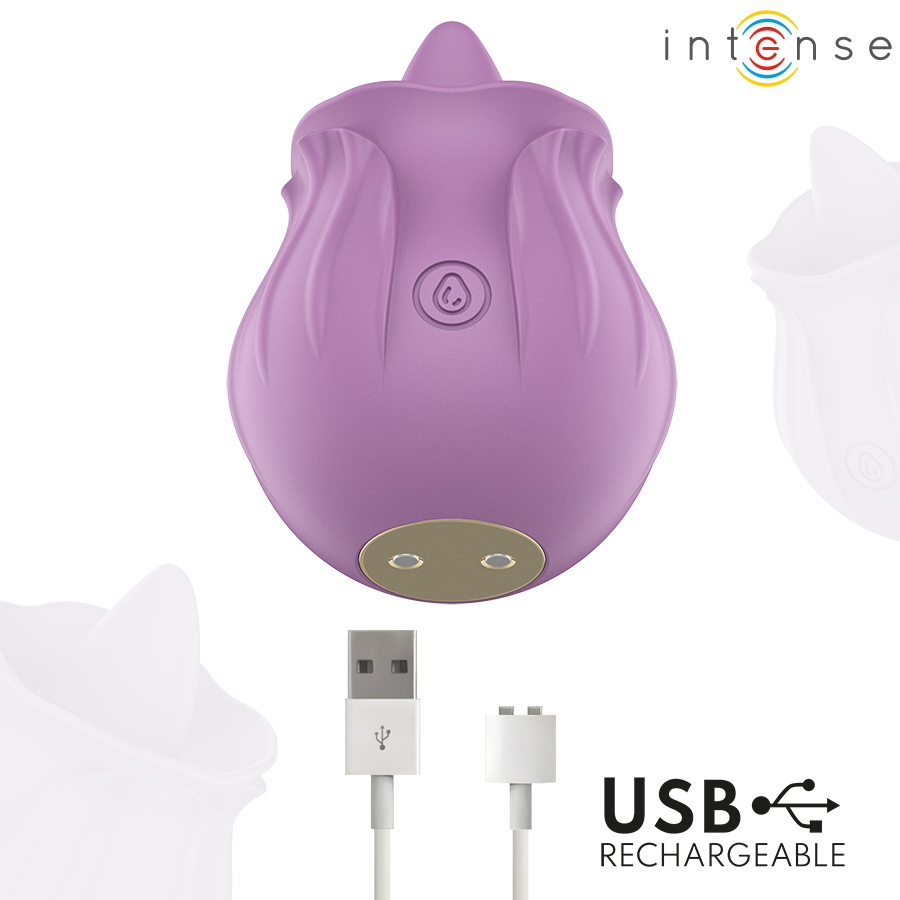 STIMOLATORE CLITORIDEO CON 10 VIBRAZIONI, SILICONE PREMIUM, IMPERMEABILE