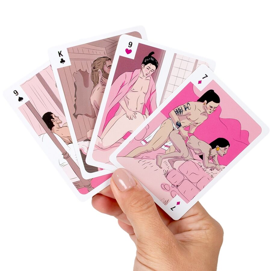 GIOCO DI CARTE PER COPPIE CON ILLUSTRAZIONI STORICHE, DESIGN ARTISTICO, MAZZO COMPLETO DA 54 CARTE
