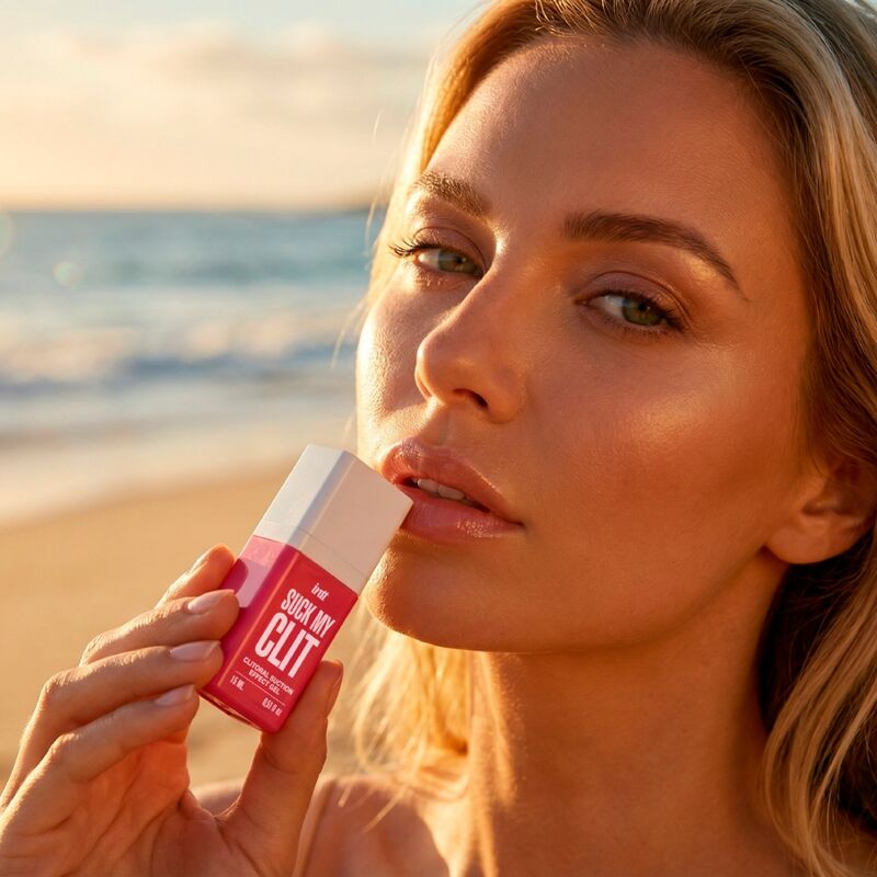 GEL EFFETTO ASPIRAZIONE CLITORIDEA, FORMULA A BASE D'ACQUA, AROMA FRAGOLA SELVAGGIA
