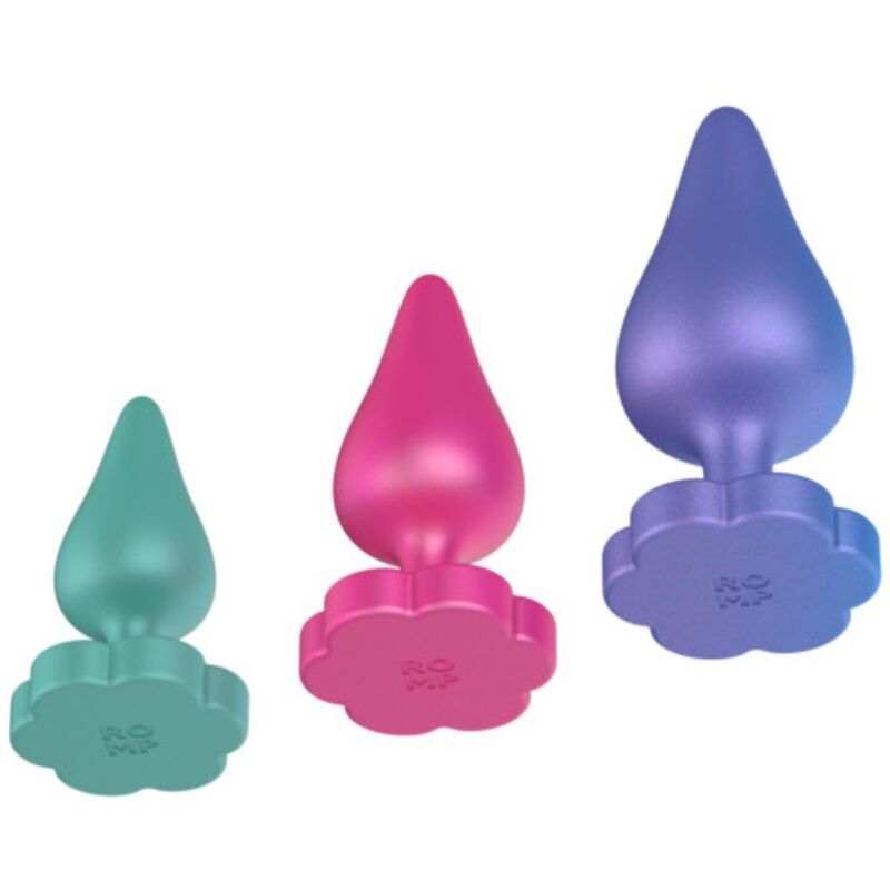 KIT ANALE PROGRESSIVO, BASE A FIORE ERGONOMICA, SILICONE MEDICALE