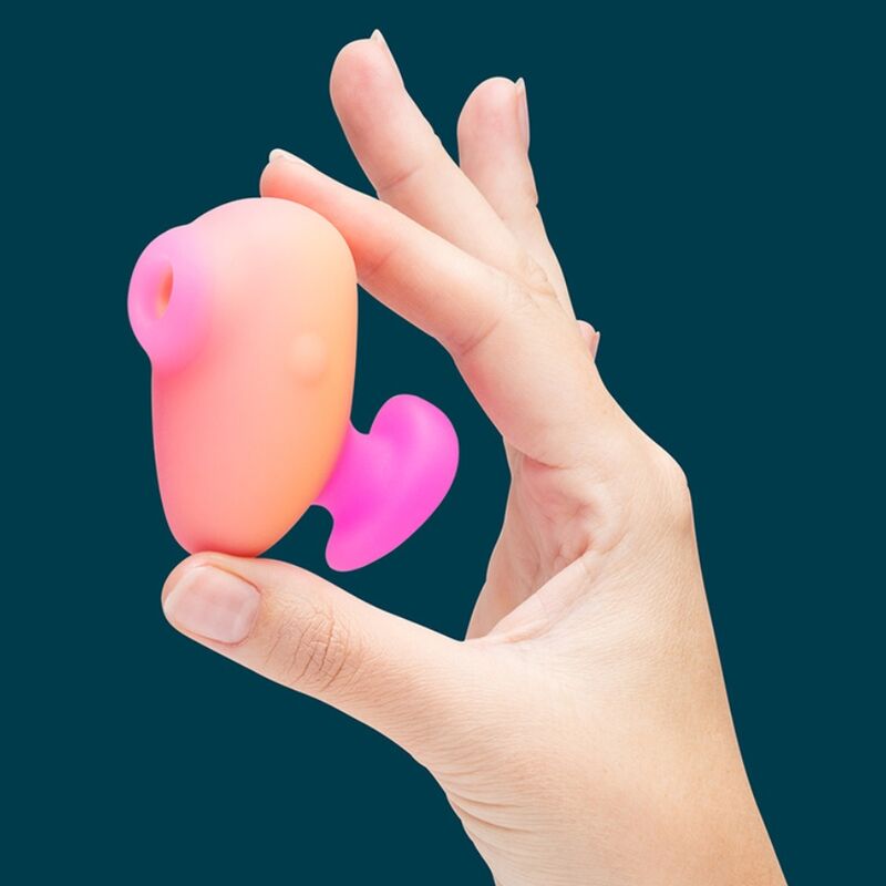 ROMP - KISS VIBRATORE DA DITO RICARICABILE CON ASPIRAZIONE CLITORIDEA