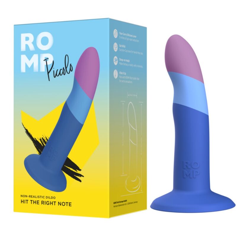 DILDO IN SILICONE, BASE A VENTOSA, ASTA CURVA