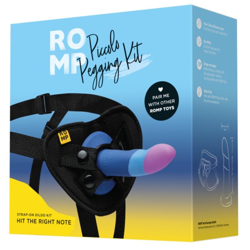 HARNESS CON DILDO IN SILICONE CON VENTOSA, DESIGN TRICOLORE, VERSATILE E MANEGGEVOLE