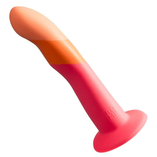 ROMP - DIZI DILDO IN SILICONE CON VENTOSA TRICOLORE 18 CM