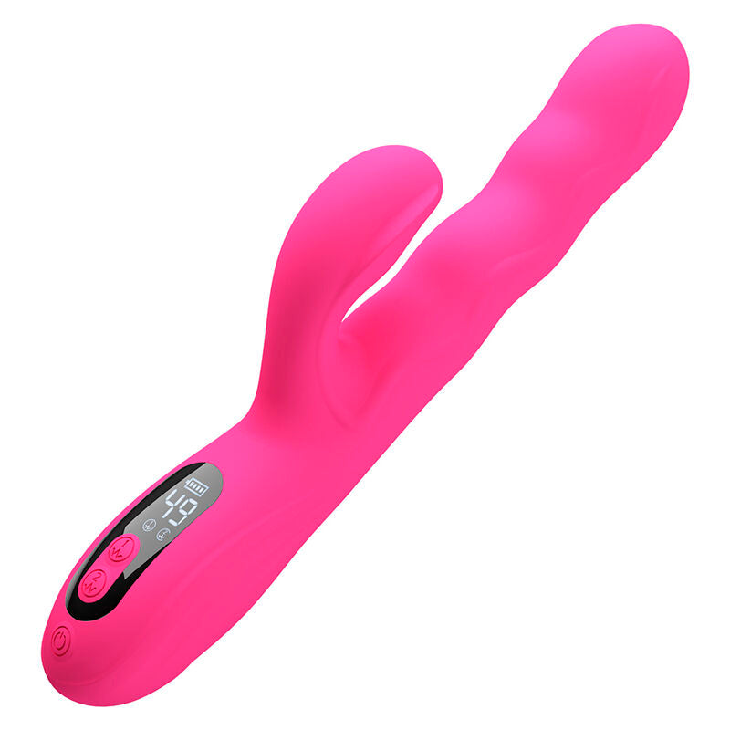 VIBRATORE RABBIT MULTIFUNZIONE, DISPLAY LED INTEGRATO, DOPPIA STIMOLAZIONE E